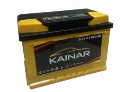 Аккумулятор для автомобиля KAINAR 75 А.ч Прямая полярность