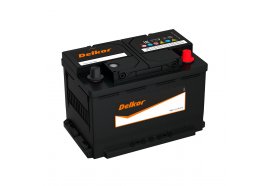 Аккумулятор автомобильный DELKOR Euro 75.0 LB3 (57539) 630 А обр. пол. 75Ач