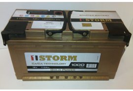 Автомобильный аккумулятор STORM GOLD 6СТ-110 обратная полярность