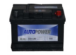 Аккумулятор автомобильный AUTOPOWER 60 А/ч 560 408 054 A60-L2 обратная полярность