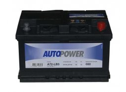 AUTOPOWER 72 А/ч 572 409 068 A72LB3 обратная полярность (низкий)