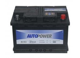 Аккумулятор автомобильный AUTOPOWER 74 А/ч 574 104 068 A74L3 обратная полярность