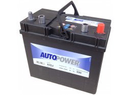 Аккумулятор автомобильный AUTOPOWER 45 А/ч А45J обратная полярность (ASIA тонк. клеммы)