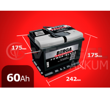 BERGA 60 А/ч power-block