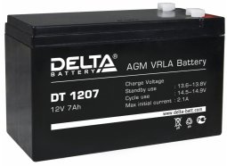 Мото-аккумулятор Delta DT 1207 (7A 151x65x102)