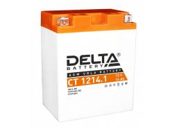 Аккумулятор для мототехники DELTA CT 1214.1 165 А прям. пол. 14 Ач (YB14-BS, YTX14AH, YTX14AH-BS )