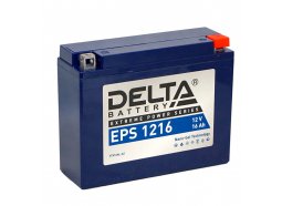 Аккумулятор для мототехники DELTA EPS 1216 230 А обр. пол. 16 Ач (YB16AL-A2)