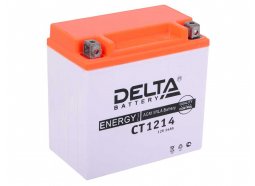 Аккумулятор для мототехники DELTA CT 1214 200 А прям. пол. 14 Ач (YTX14-BS, YTX14H-BS, YTX16-BS, YB16B-A)