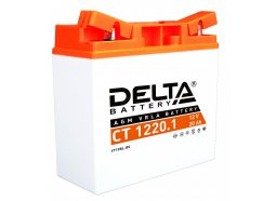 Аккумулятор для мототехники DELTA CT 1220.1 260 А обр. пол. 20 Ач (YT19BL-BS)
