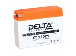 Аккумулятор для мототехники DELTA CT 12025 40 А обр. пол. 2 Ач (YT4B-BS )