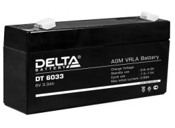 Мото-аккумулятор Delta DT 6033 (125) (3.3A 125x33x67)