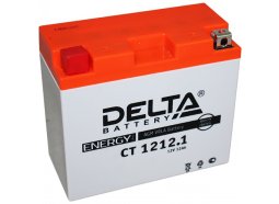 Аккумулятор для мототехники DELTA CT 1212.1 155 А прям. пол. 12 Ач (YT12B-BS)