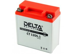 Аккумулятор для мототехники DELTA CT 1205.1 65 А обр. пол. 5 Ач (YB5L-B, 12N5-3B)
