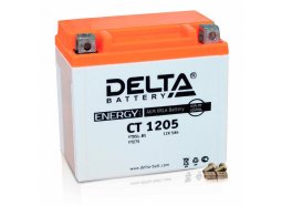 Аккумулятор для мототехники DELTA CT 1205 80 А обр. пол. 5 Ач (YTX5L-BS, YTZ7S)