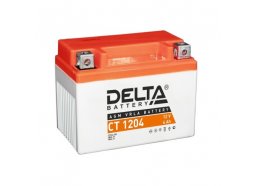 Аккумулятор для мототехники DELTA CT 1204 50 А обр. пол. 4 Ач (YB4L-B, YB4L-A, YTX4L-BS)