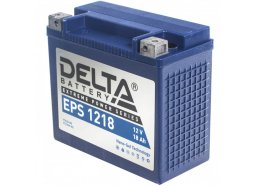 Аккумулятор для мототехники DELTA EPS 1218 270 А прям. пол. 20 Ач (YTX20-BS,YTX20H-BS)