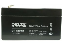 Аккумулятор для мототехники DELTA DT 12012 1.2A 10 А обр. пол. 1 Ач (DT-12012)