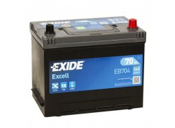 Аккумулятор автомобильный EXIDE Excell EB704 (70R) 540 А обр. пол. 70 Ач (EB704)