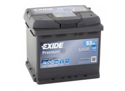 Аккумулятор автомобильный EXIDE Premium EA530 (53R) 540 А обр. пол. 53 Ач (EA530)