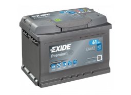 Аккумулятор автомобильный EXIDE Premium EA612 (61R) низкий 600 А обр. пол. 61 Ач (EA612)