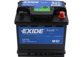 Автомобильный аккумулятор Exide Excell 50 А.ч EB500 Обратная полярность