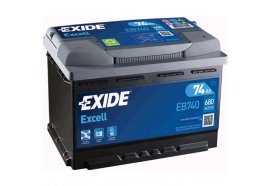 Аккумулятор автомобильный EXIDE Excell EB740 (74R) 680 А обр. пол. 74 Ач (EB740)