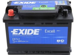 Аккумулятор автомобильный EXIDE Excell EB741 (74L) 680 А прям. пол. 74 Ач (EB741)