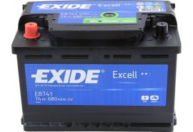 Аккумулятор автомобильный EXIDE Excell EB741 (74L) 680 А прям. пол. 74 Ач (EB741)