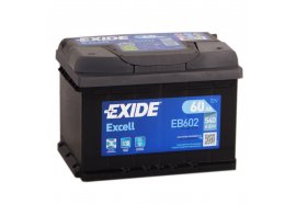 Аккумулятор автомобильный EXIDE Excell EB602 (60R) низкий 540 А обр. пол. 60 Ач (EB602)