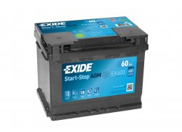 Аккумулятор автомобильный EXIDE Start-Stop AGM EK600 (60R) 680 А обр. пол. 60 Ач (EK600)