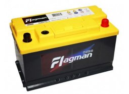 Автомобильный аккумулятор Flagman 80 А.ч (58000) Обратная полярность, низкий
