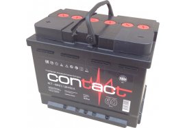 Аккумулятор автомобильный Contact 60 А/ч прямая полярность
