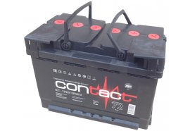 Аккумулятор автомобильный Contact 77 А/ч прямая полярность