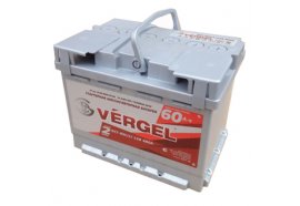 Аккумулятор автомобильный VERGEL 60 А/ч обратная полярность (евро.)