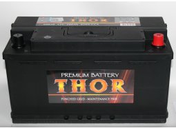 Аккумулятор автомобильный THOR 100 А/ч 60038 обратная полярность