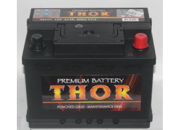 Аккумулятор автомобильный THOR 61 А/ч 56177 обратная полярность (низкий)