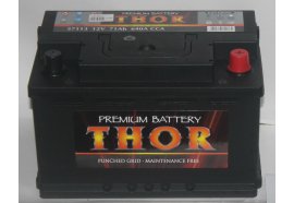 Аккумулятор автомобильный THOR 71 А/ч 57113 обратная полярность (низкий)