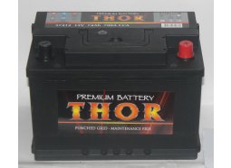 Аккумулятор автомобильный THOR 74 А/ч 57412 обратная полярность