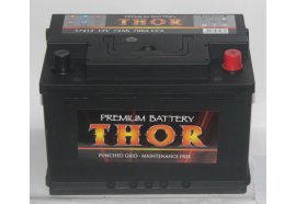 Аккумулятор автомобильный THOR 74 А/ч 57412 обратная полярность