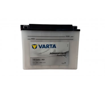 Varta FUNSTART Freshpack 16 Ач 180А (205x72x164) обр. пол. 516016012, YB16AL-A2 сухозар.