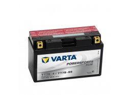 Мото-аккумулятор Varta FUNSTART AGM 7 Ач 120А (150x66x94) прямая пол. 507901012, YT7B-BS сухозар. - YT7B-4, YT7B-BS