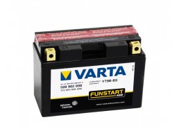 Мото-аккумулятор Varta FUNSTART AGM 8 Ач 115А (149x70x105) прямая пол. 509 902 008, YT9B-BS сухозар. – YT9B-4,YT9B-BS