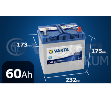 VARTA 60 А/ч D47 Blue Dynamic