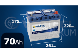 Аккумулятор автомобильный VARTA 70 А/ч E23 Blue Dynamic обратная полярность (выс. asia)