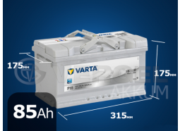 Аккумулятор автомобильный VARTA 85 А/ч F18 silver dynamic обратная полярность (низк.)