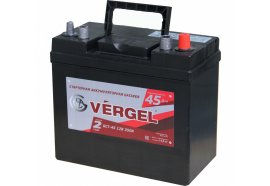 Аккумулятор автомобильный VERGEL 45 А/ч ASIA обратная полярность