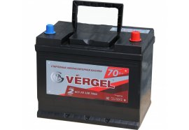 Аккумулятор автомобильный VERGEL 75 А/ч ASIA обратная полярность