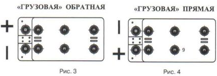полярность аккумуляторов